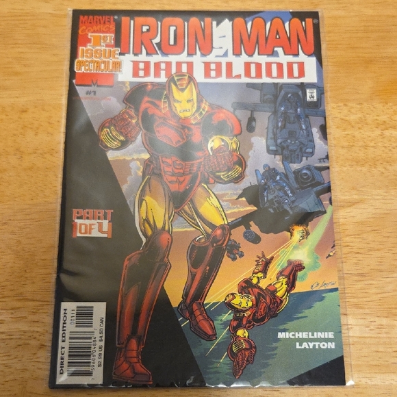 Marvel - Iron Man Bad Blood - Complete Comic Book Series (Set of 4) - Picture 2 of 5